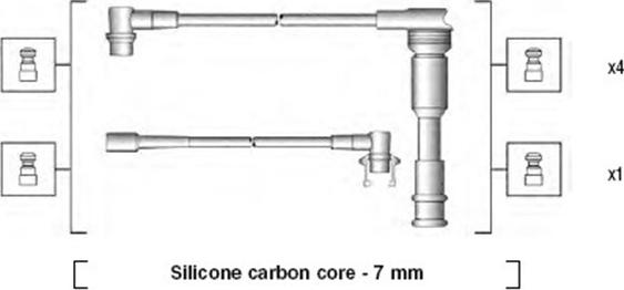 Magneti Marelli 941145220719 - Комплект проводів запалювання autocars.com.ua
