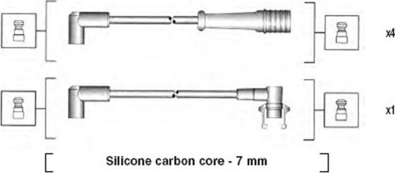 Magneti Marelli 941145440741 - Комплект проводів запалювання autocars.com.ua