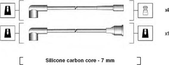 Magneti Marelli 941154010742 - Комплект проводов зажигания autodnr.net