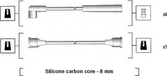 Magneti Marelli 941185220778 - Комплект проводов зажигания avtokuzovplus.com.ua