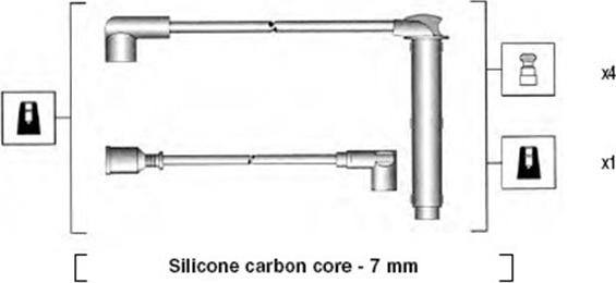 Magneti Marelli 941255050815 - Комплект проводів запалювання autocars.com.ua