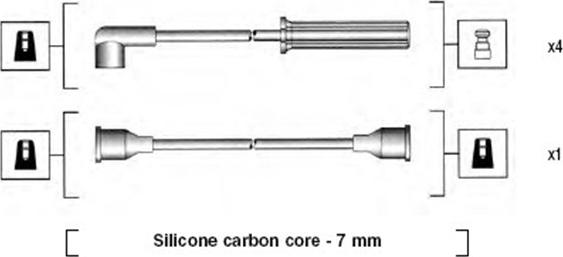 Magneti Marelli 941255080818 - Комплект проводів запалювання autocars.com.ua