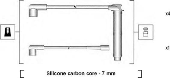Magneti Marelli 941255110821 - Комплект проводів запалювання autocars.com.ua