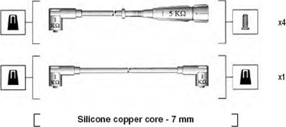 Magneti Marelli 941275040840 - Комплект проводов зажигания autodnr.net