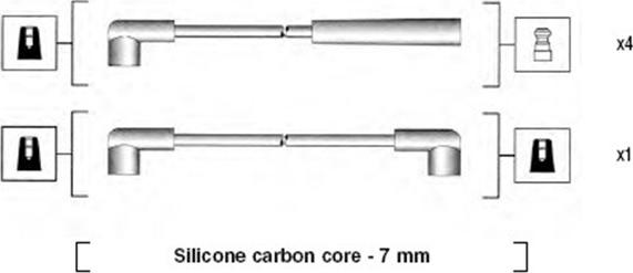 Magneti Marelli 941285070843 - Комплект проводов зажигания avtokuzovplus.com.ua