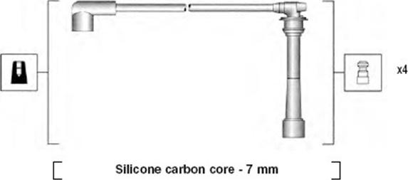 Magneti Marelli 941295110882 - Комплект проводов зажигания avtokuzovplus.com.ua