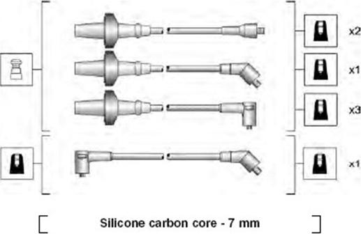 Magneti Marelli 941318111000 - Комплект проводів запалювання autocars.com.ua