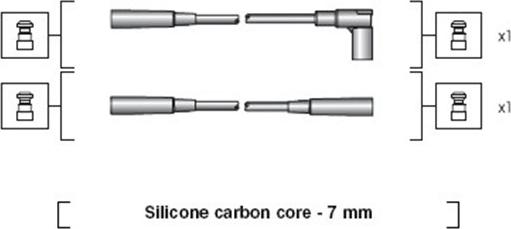 Magneti Marelli 941318111007 - Комплект проводів запалювання autocars.com.ua