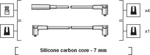 Magneti Marelli 941318111020 - Комплект проводів запалювання autocars.com.ua