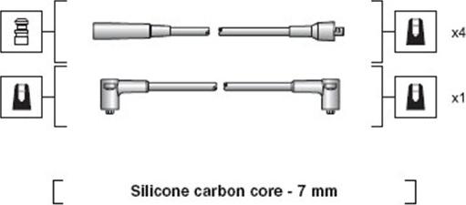 Magneti Marelli 941318111026 - Комплект проводов зажигания avtokuzovplus.com.ua