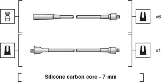 Magneti Marelli 941318111031 - Комплект проводов зажигания avtokuzovplus.com.ua