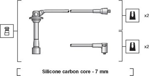 Magneti Marelli 941318111042 - Комплект проводів запалювання autocars.com.ua