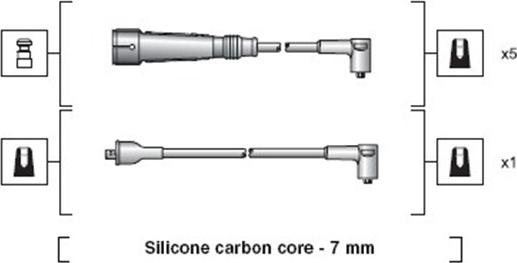 Magneti Marelli 941318111046 - Комплект проводов зажигания autodnr.net