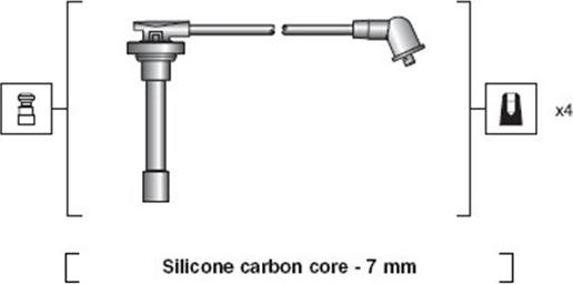 Magneti Marelli 941318111051 - Комплект проводов зажигания avtokuzovplus.com.ua