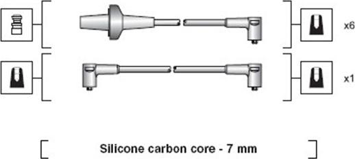 Magneti Marelli 941318111055 - Комплект проводів запалювання autocars.com.ua