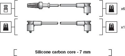 Magneti Marelli 941318111056 - Комплект проводів запалювання autocars.com.ua