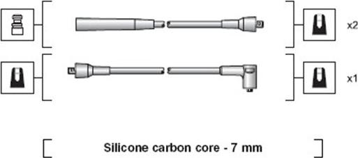Magneti Marelli 941318111063 - Комплект проводів запалювання autocars.com.ua