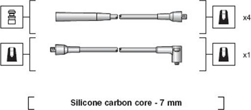 Magneti Marelli 941318111070 - Комплект проводов зажигания autodnr.net