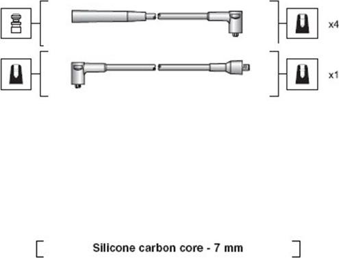 Magneti Marelli 941318111072 - Комплект проводів запалювання autocars.com.ua