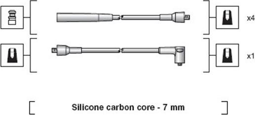Magneti Marelli 941318111073 - Комплект проводів запалювання autocars.com.ua