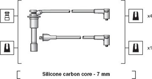 Magneti Marelli 941318111078 - Комплект проводов зажигания avtokuzovplus.com.ua