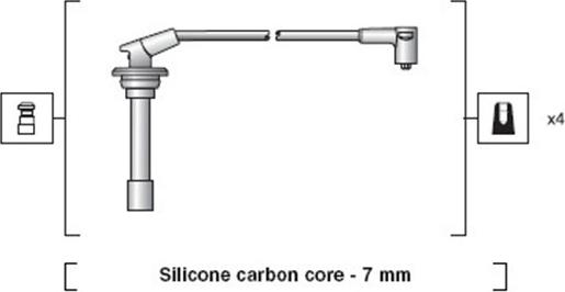 Magneti Marelli 941318111080 - Комплект проводів запалювання autocars.com.ua