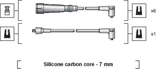 Magneti Marelli 941318111085 - Комплект проводів запалювання autocars.com.ua