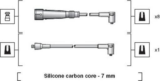 Magneti Marelli 941318111086 - Комплект проводів запалювання autocars.com.ua