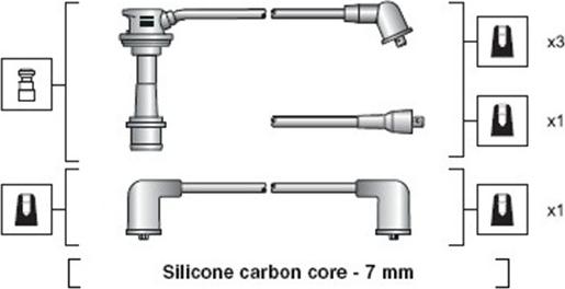 Magneti Marelli 941318111097 - Комплект проводов зажигания avtokuzovplus.com.ua