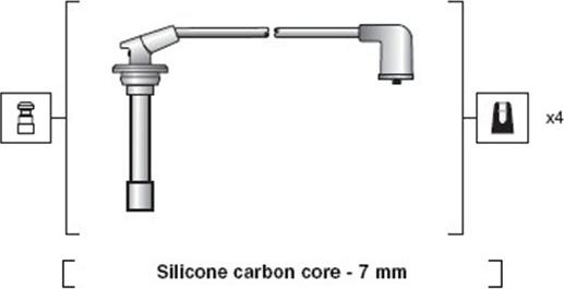 Magneti Marelli 941318111104 - Комплект проводів запалювання autocars.com.ua