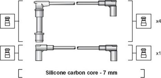 Magneti Marelli 941318111106 - Комплект проводів запалювання autocars.com.ua