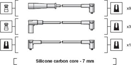 Magneti Marelli 941318111107 - Комплект проводов зажигания avtokuzovplus.com.ua