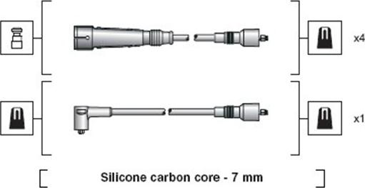 Magneti Marelli 941318111111 - Комплект проводів запалювання autocars.com.ua