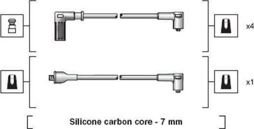 Magneti Marelli 941318111113 - Комплект проводов зажигания avtokuzovplus.com.ua