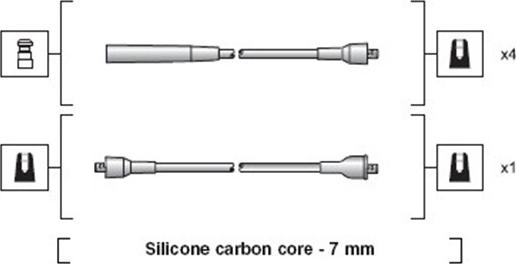 Magneti Marelli 941318111115 - Комплект проводів запалювання autocars.com.ua