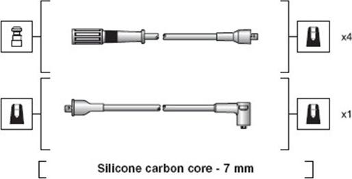 Magneti Marelli 941318111119 - Комплект проводов зажигания avtokuzovplus.com.ua