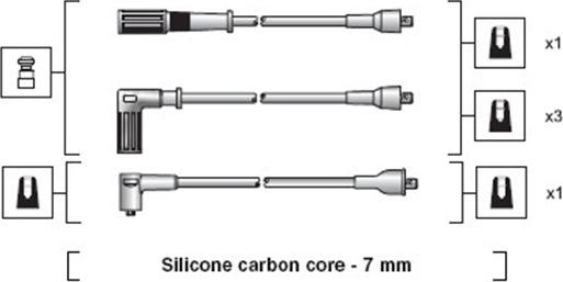 Magneti Marelli 941318111120 - Комплект проводов зажигания autodnr.net