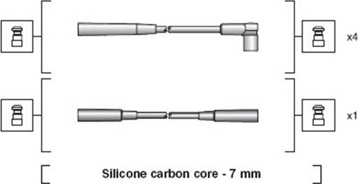 Magneti Marelli 941318111124 - Комплект проводов зажигания avtokuzovplus.com.ua