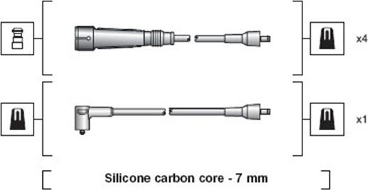 Magneti Marelli 941318111129 - Комплект проводов зажигания autodnr.net