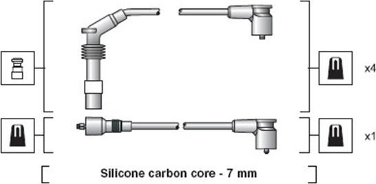 Magneti Marelli 941318111140 - Комплект проводів запалювання autocars.com.ua