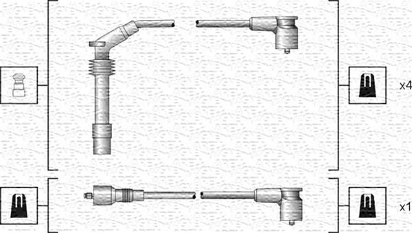 Magneti Marelli 941318111140 - Комплект проводів запалювання autocars.com.ua