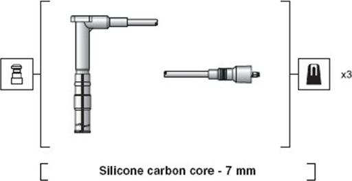 Magneti Marelli 941318111146 - Комплект проводів запалювання autocars.com.ua