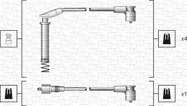 Magneti Marelli 941318111154 - Комплект проводов зажигания avtokuzovplus.com.ua