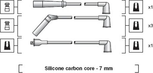 Magneti Marelli 941318111166 - Комплект проводів запалювання autocars.com.ua