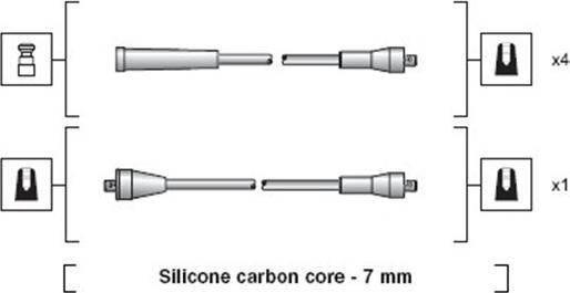 Magneti Marelli 941318111168 - Комплект проводов зажигания autodnr.net