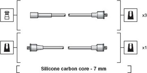 Magneti Marelli 941318111169 - Комплект проводов зажигания autodnr.net