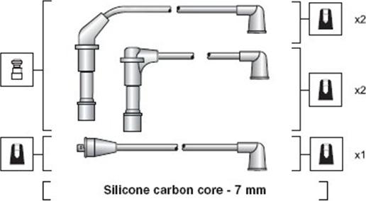 Magneti Marelli 941318111170 - Комплект проводов зажигания avtokuzovplus.com.ua