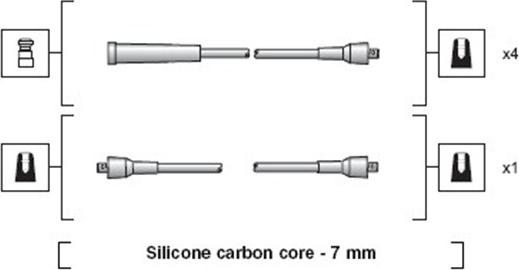 Magneti Marelli 941318111171 - Комплект проводів запалювання autocars.com.ua