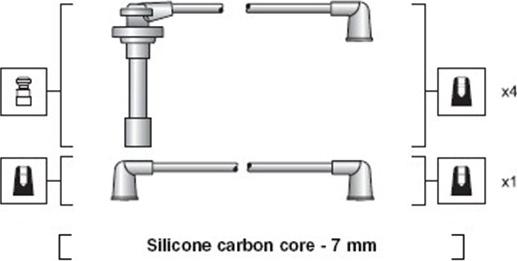 Magneti Marelli 941318111173 - Комплект проводів запалювання autocars.com.ua
