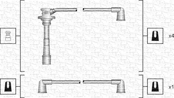 Magneti Marelli 941318111176 - Комплект проводів запалювання autocars.com.ua